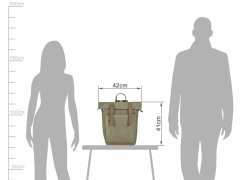 Leder Rucksack 30x42cm